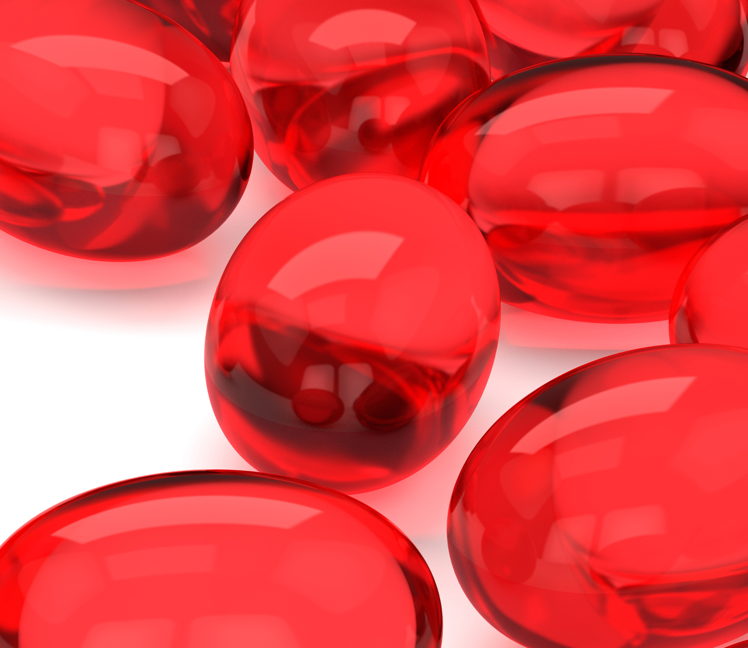 red liquid gel caps